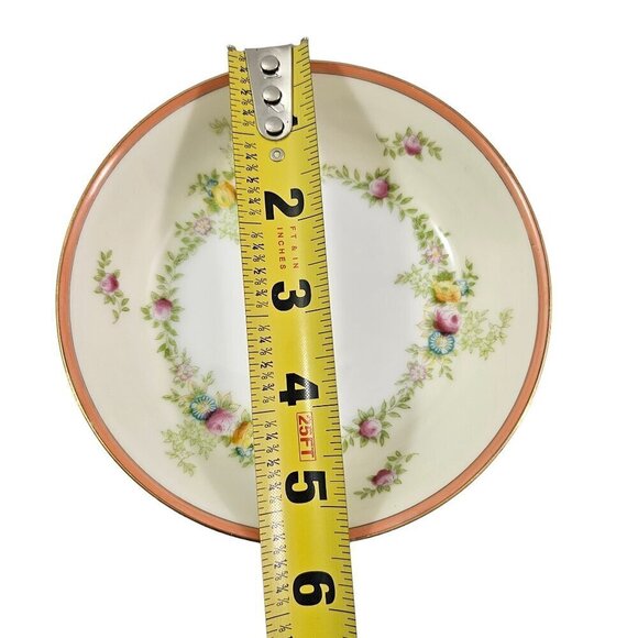 Meito Japan Fine China Hand Painted Floral Accent Fruit Dessert Bowls – Set of 4 - Picture 6 of 16